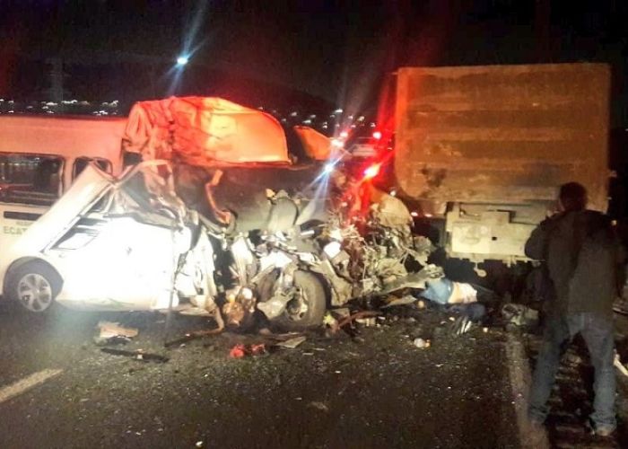 Accidente en la autopista México-Pachuca deja saldo de doce víctimas mortales.