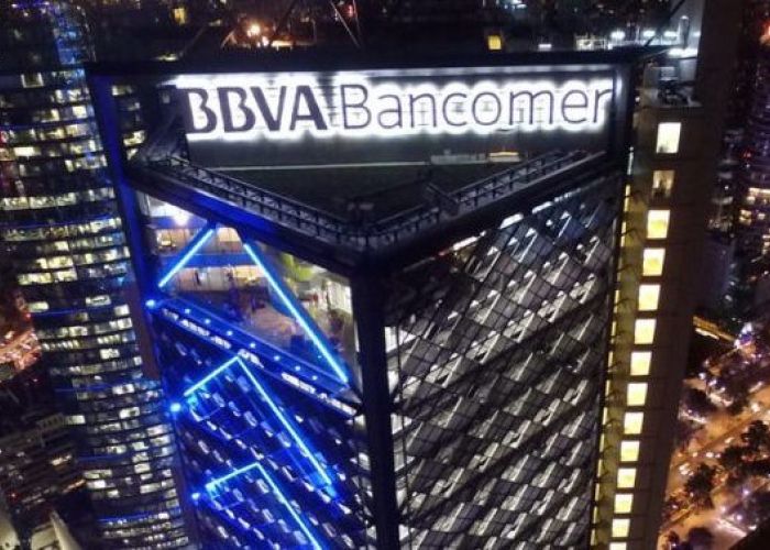 La Torre BBVA Bancomer en el Paseo de la Reforma de la Ciudad de México