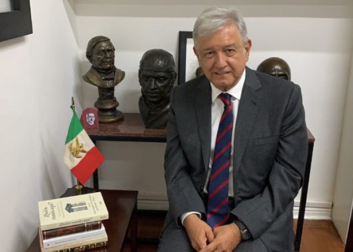López Obrador en un mensaje sobre la decisión de cancelar el NAICM el 30 de octubre pasado (Foto: @lopezobrador.org.mx)