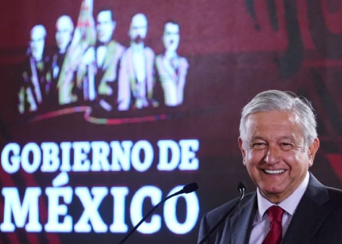 El presidente López Obrador en su conferencia matutina del 5 de marzo