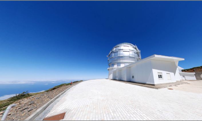 El Gran Telescopio Canarias está ubicado en La Palma, Islas Canarias España